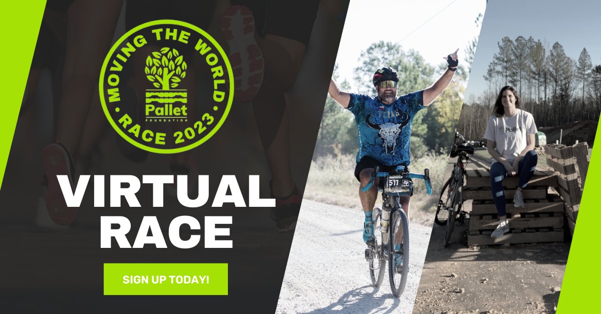 Lace up your shoes and get ready for our 4th annual virtual race from Oct 15th to 31. Whether you run, walk, bike, or swim, do it at your own pace from anywhere in the world—or simply cheer from the sidelines. palletcentral.com/page/virtualra… #Palletfunrun #palletsmovetheworld