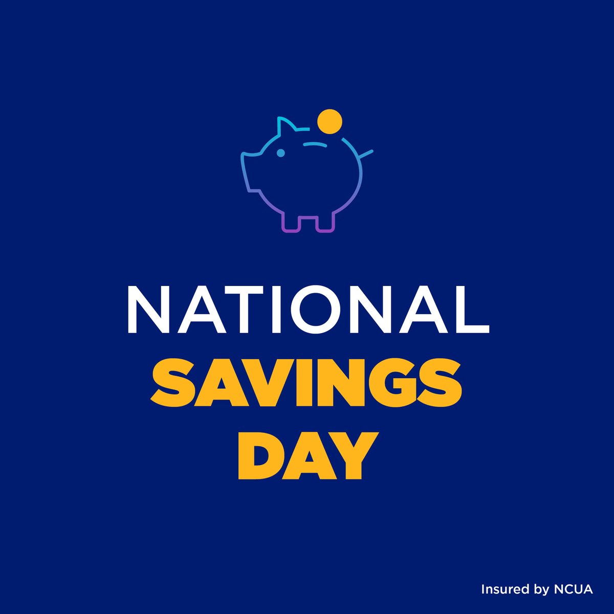 💵 October 12th is National Savings Day, a chance to reflect on the value of saving money. It's a great time to consider opening a Savings account or growing your savings with a Certificate account. ⭐️ What are some ways you save? Saving for anything special? #NationalSavingsDay