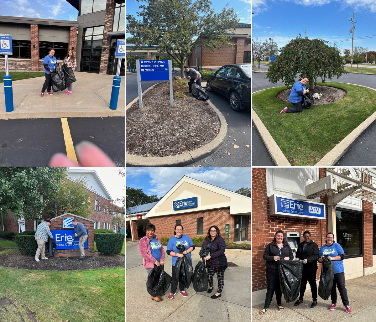 eriefcu's tweet photo. Member Appreciation Week continues as we celebrate our amazing ❤ members!  Today our #TeamAOK did some fall clean-up outside of our branches &amp; yesterday it was FREE cookies for all at our Edinboro, Fairview, Zuck Rd &amp; Walmart locations!  
#HappyMemberAppreciationWeek #eriefcu https://t.co/gNwwnAOzMc
