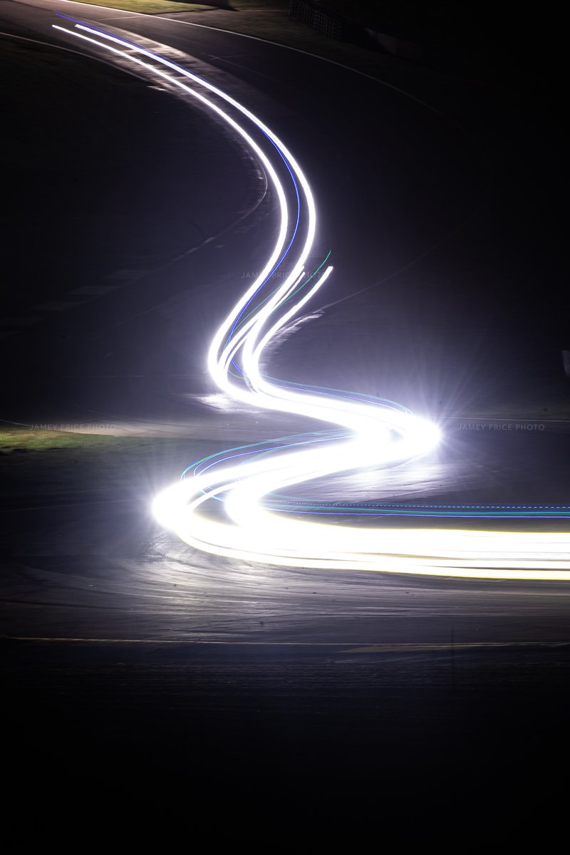 @IMSARadio @specutainment One of my favorite things about the @IMSA @Motul #PetitLeMans @RoadAtlanta is the Thursday Night Practice. It has all the rhythms and timing of going to a weeknight Major League Baseball game for this American fan - only it's RACE CARS! @jameypricephoto