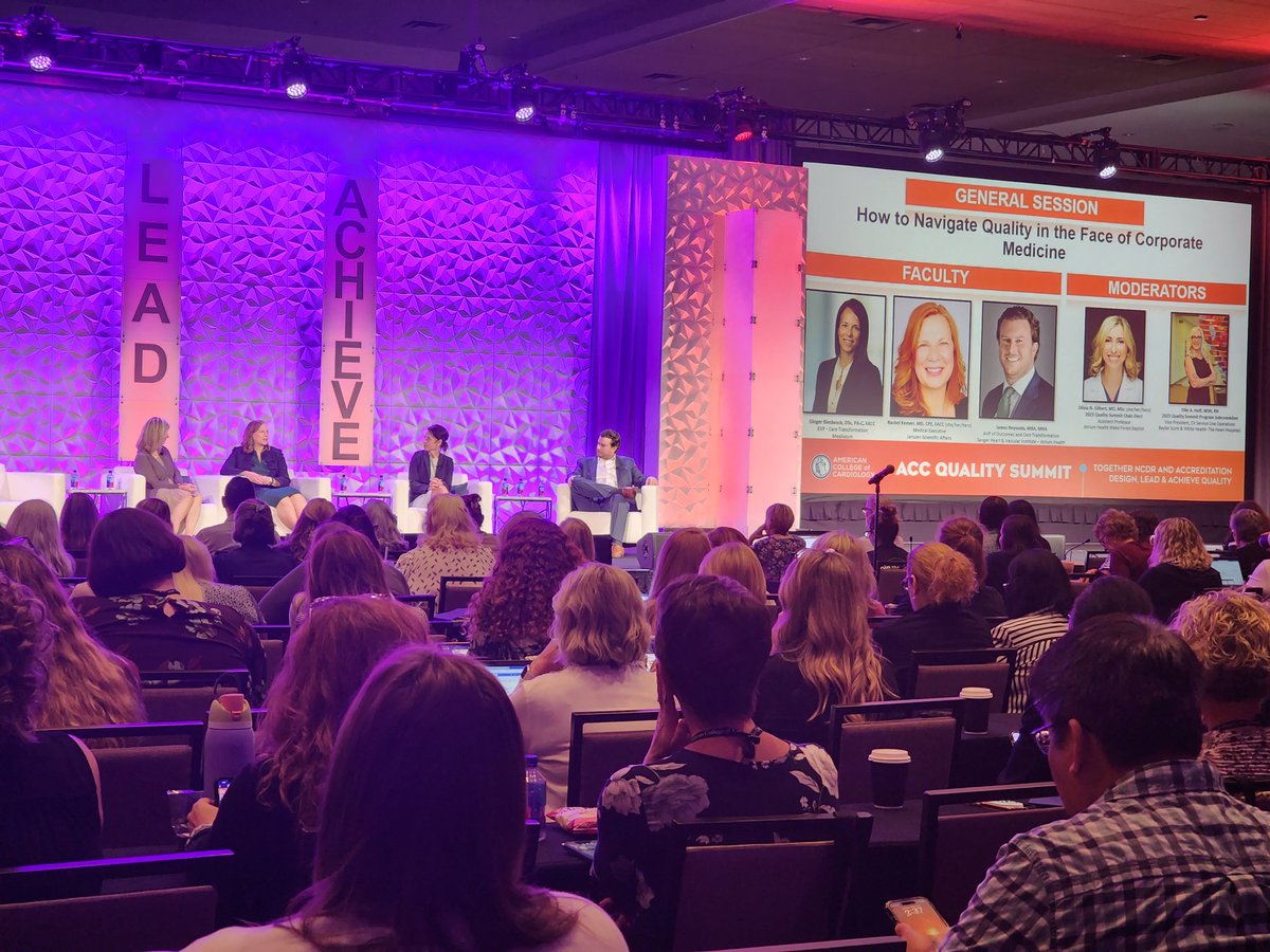 Happening now at #ACCQuality23: How to Navigate Quality in the Face of Corporate Medicine

Expert panel discusses strategies to prioritize #cvQI efforts in the face of corporate change and cost restrictions.