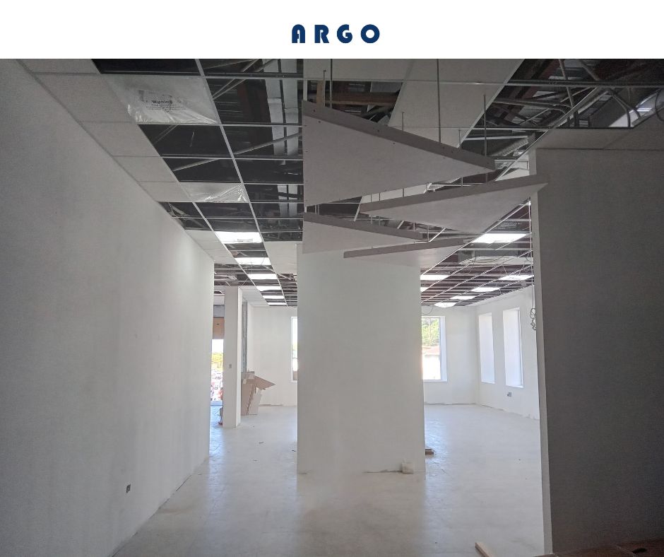 ArgoDevStudio's tweet photo. Progress photos on some of the finishes at Flow St. Vincent Headquarters https://t.co/71Pv78bkiB