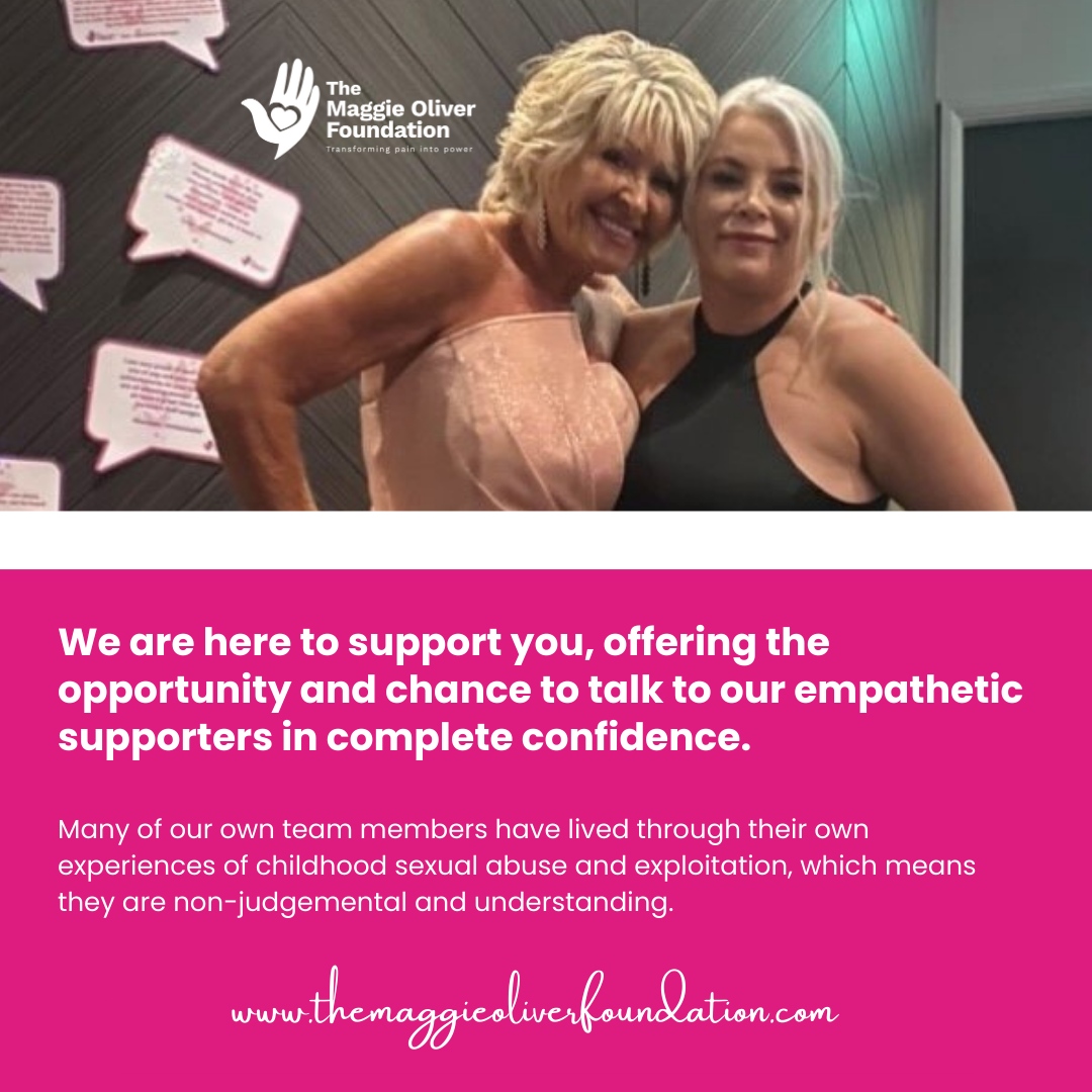 We are here to support you, offering the opportunity and chance to talk to our empathetic supporters in complete confidence. ⁠
⁠⁠
themaggieoliverfoundation.com

<a href="/maggieoliveruk/">Maggie Oliver</a>⁠
⁠
#CSAE #childabuse #exploitation