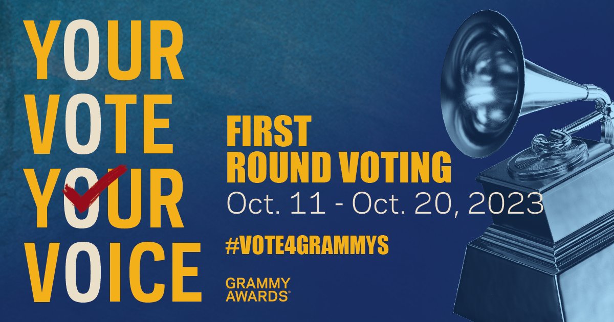 Music thrives on the diversity of its creators. Each vote ensures that the #GRAMMYs showcase our community's rich sonic and cultural diversity. If you're a <a href="/RecordingAcad/">GRAMMYS</a> Voting Member, be sure to cast your First Round ballot by Oct. 20! #Vote4GRAMMYs #GrammyDC