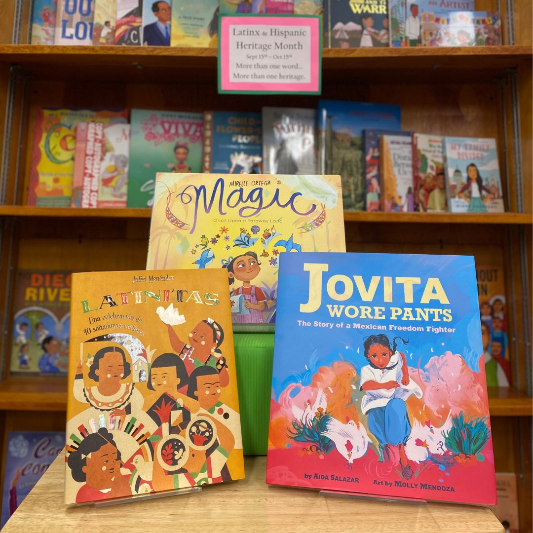 ChildrensBW_LA's tweet photo. Happy last day of Hispanic and Latinx Heritage Month from Children's Book World! While Hispanic and Latinx Heritage Month is coming to a close, you can come to our store to find titles celebrating Latinx and Hispanic identities year-round!⁠ https://t.co/5l8swZgAfa