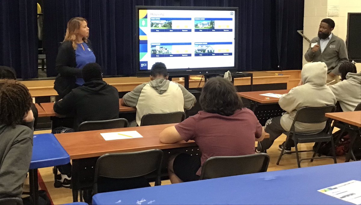 Thanks to State Employees Credit Union and Mr. Henderson for teaching our students about the Reality of Money. #PhillipsPhamily