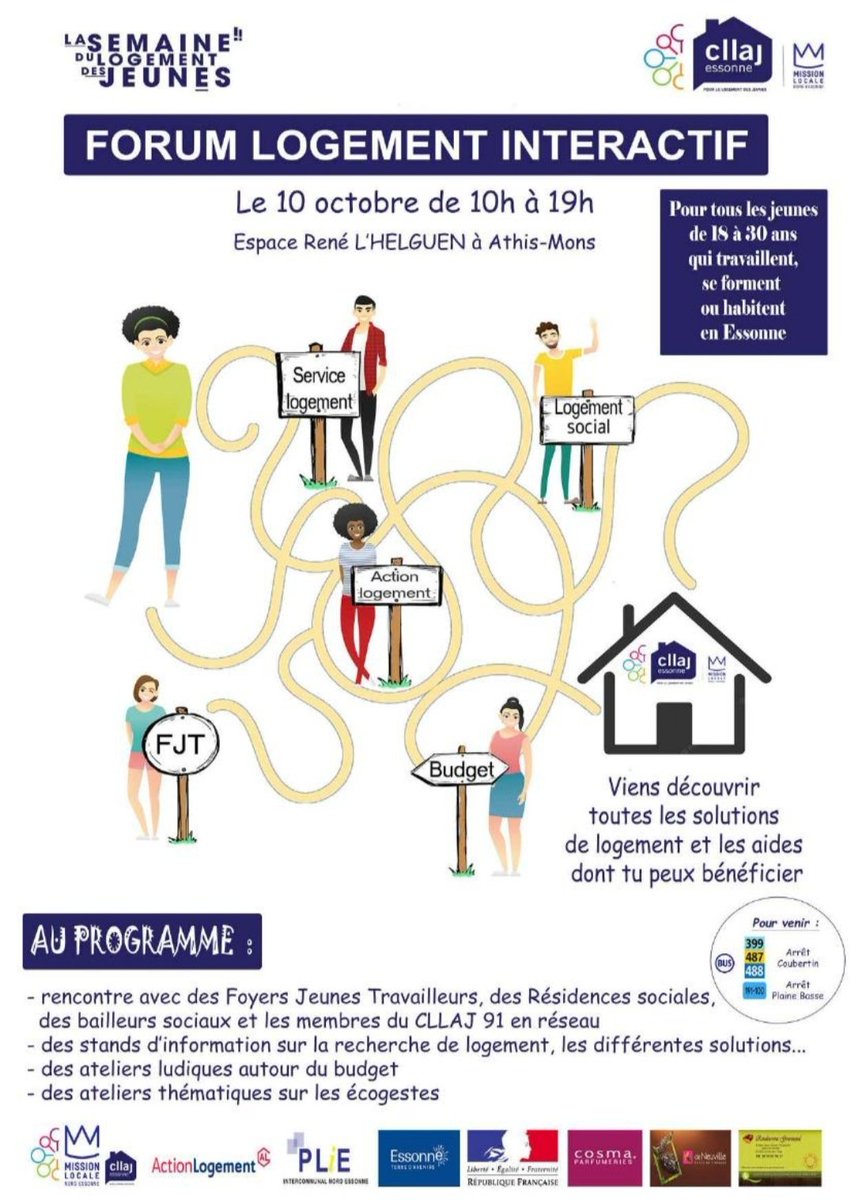 DanyBoyer91's tweet photo. Forum @CDEssonne
Logement et #insertion
✅Pour permettre aux jeunes et aux professionnels de trouver un Max d'informations sur les differents aspects du logement
↪️rouage essentiel à l'insertion et à la lutte contre la précarité
▶️ avec remises prix "le Cllaj fait sa com" 👏 https://t.co/5J4yNEYSOm