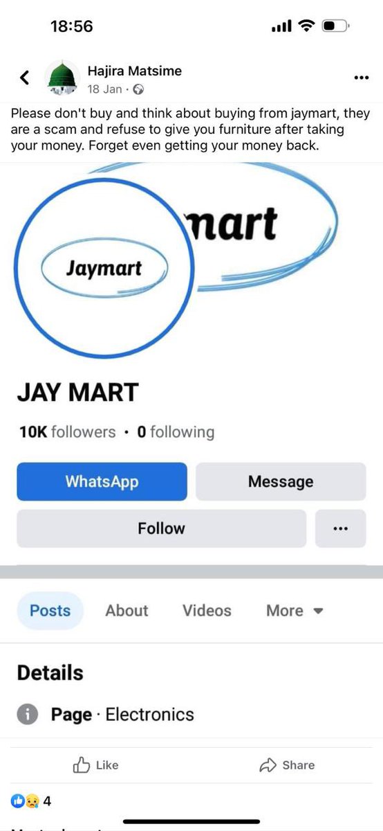 zintlejack's tweet photo. Beware of these scammers JAYMART FURNITURE they scammed people instead of giving them their purchased goods or refund they put them in a whatsapp group and continued to lie to them no deliveries no refunds we are just sitting and waiting like clawns see pic below, kindly share https://t.co/hMpBNl2yJ1