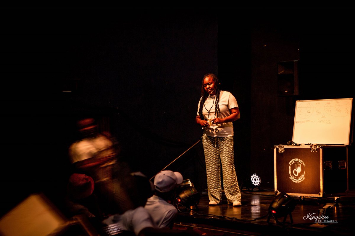 It was an amazing Day 2 of <a href="/PhenomenalLight/">Phenomenal Lighting & Power Solutions</a>  Masterclass at the <a href="/byotheatre/">Bring Your Own</a> ....."LDs create the life and air that the actors breathe" says Mildred Moyo.