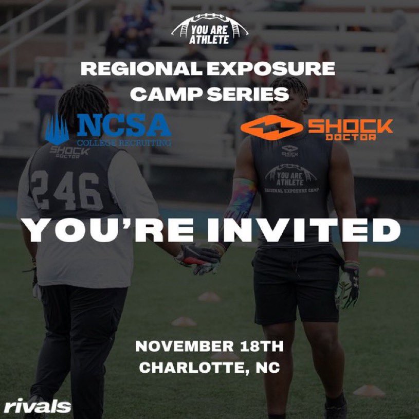 Thank you for the invite @youareathlete @ShockDoctor excited to compete against other athletes!