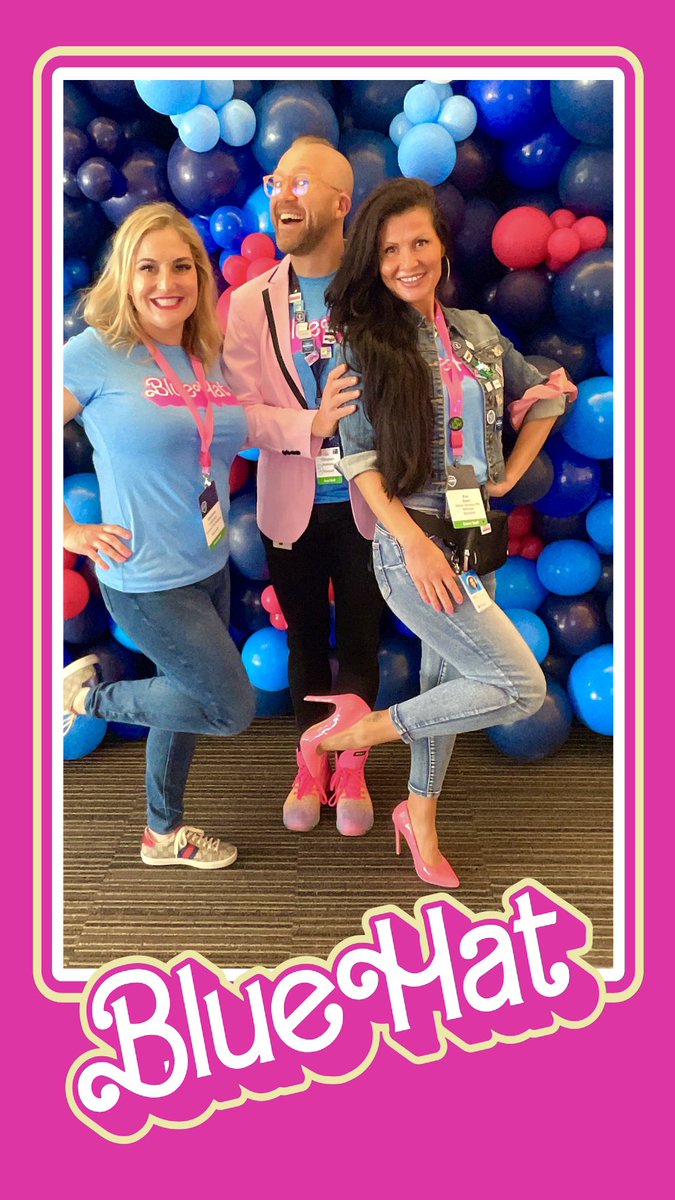 The pink #Barbie shoes had to come out for #bluehat Day 2. <a href="/fromsteph2u/">Stephanie Calabrese</a> <a href="/nicfill/">Nic Fillingham 🇦🇺🇺🇸</a> <a href="/MSFTBlueHat/">Microsoft BlueHat</a> 💕