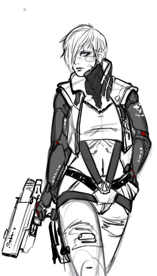 TannAmeulla's tweet photo. @Maffi1996 Love your art! Here's my Cyberpunk lady, Elizabeth Harding. Alias Gravemaw. Because she'll chew your Black Ice and put your enemy runners in the grave. https://t.co/SKkZA0dkKT