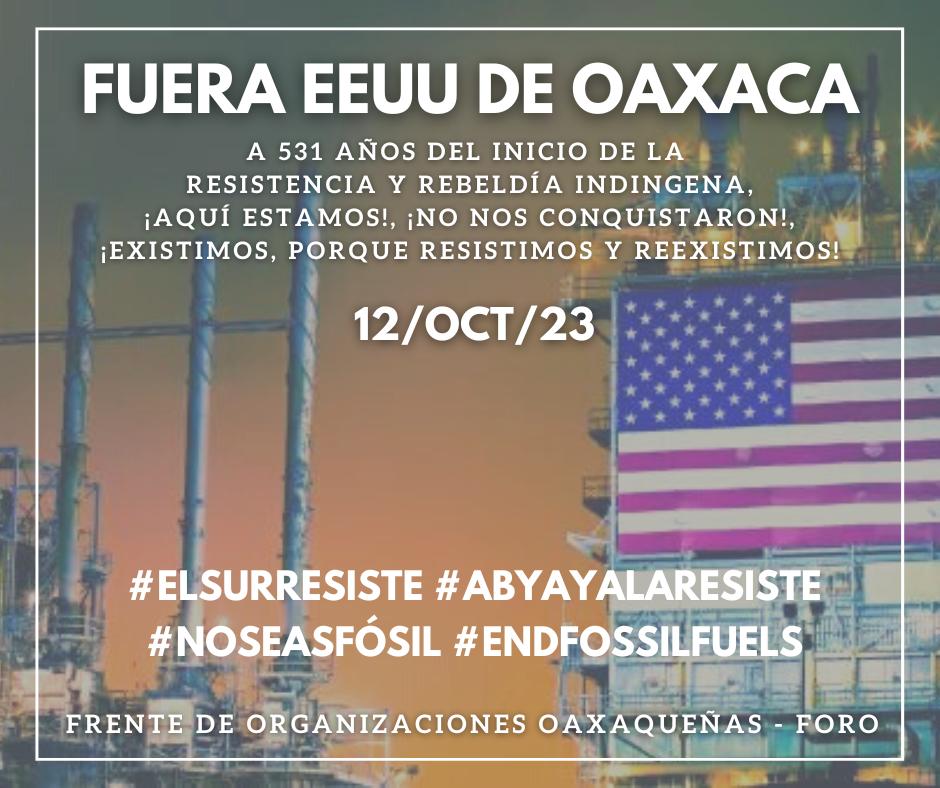 FUERA EEUU DE OAXACA

#ElSurResiste

wp.me/p8qHTQ-2wL