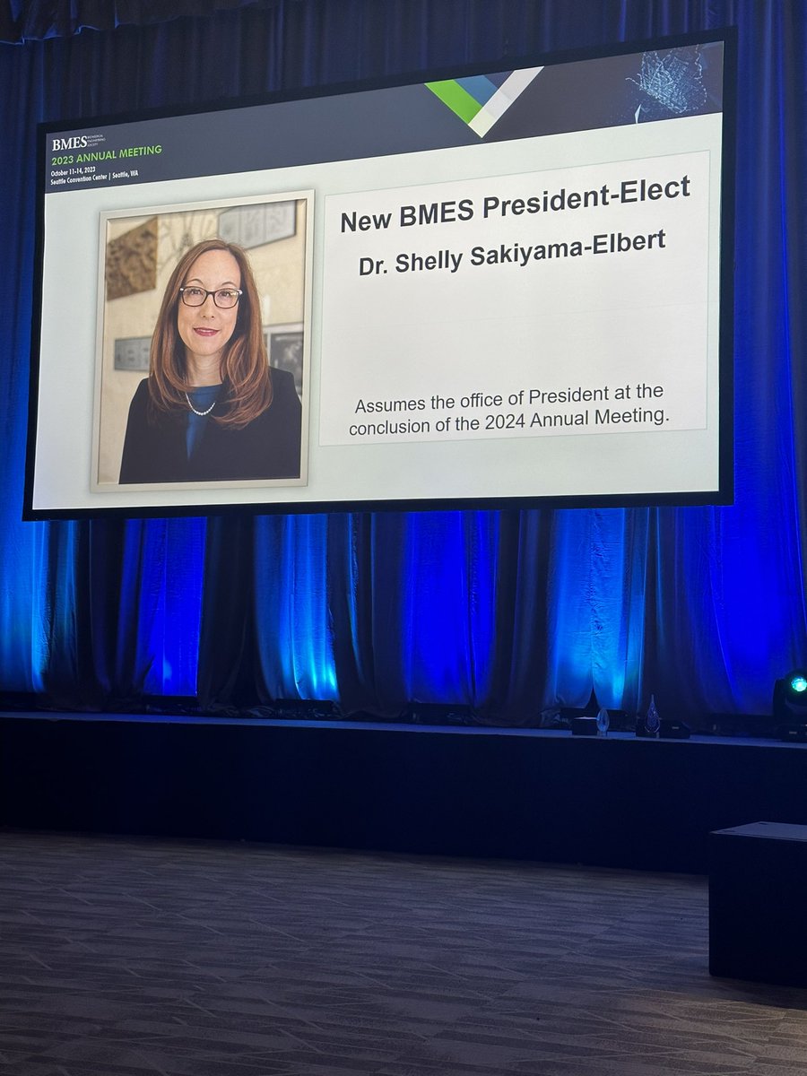 Congratulations to @DrSakiyama on her new leadership position at BMES as President-Elect of the Society. #BMES2023