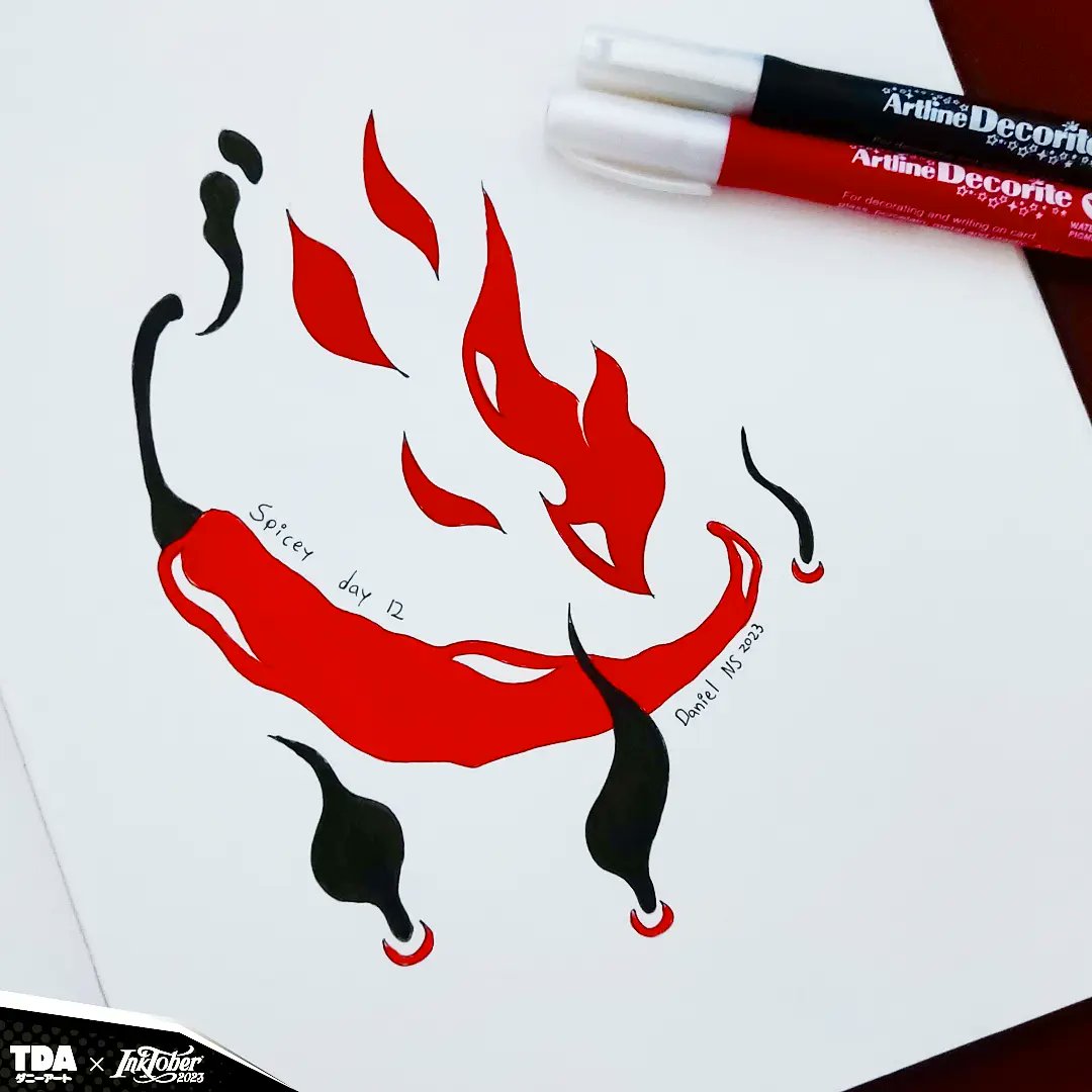 TheDannyArt's tweet photo. βοΈ Inktober 2023 - Day 12
βοΈ Spicey πΆοΈπ₯
.
.
#spicey #inktoberspicey #inktober #inktober2023 #inktoberchallenge #ink #drawing #drawartist #artist #sketch #sketchbook #sketch_daily
#dnnyeldraw #tda #artlinedrawingsystem https://t.co/BnAQ34eBHj