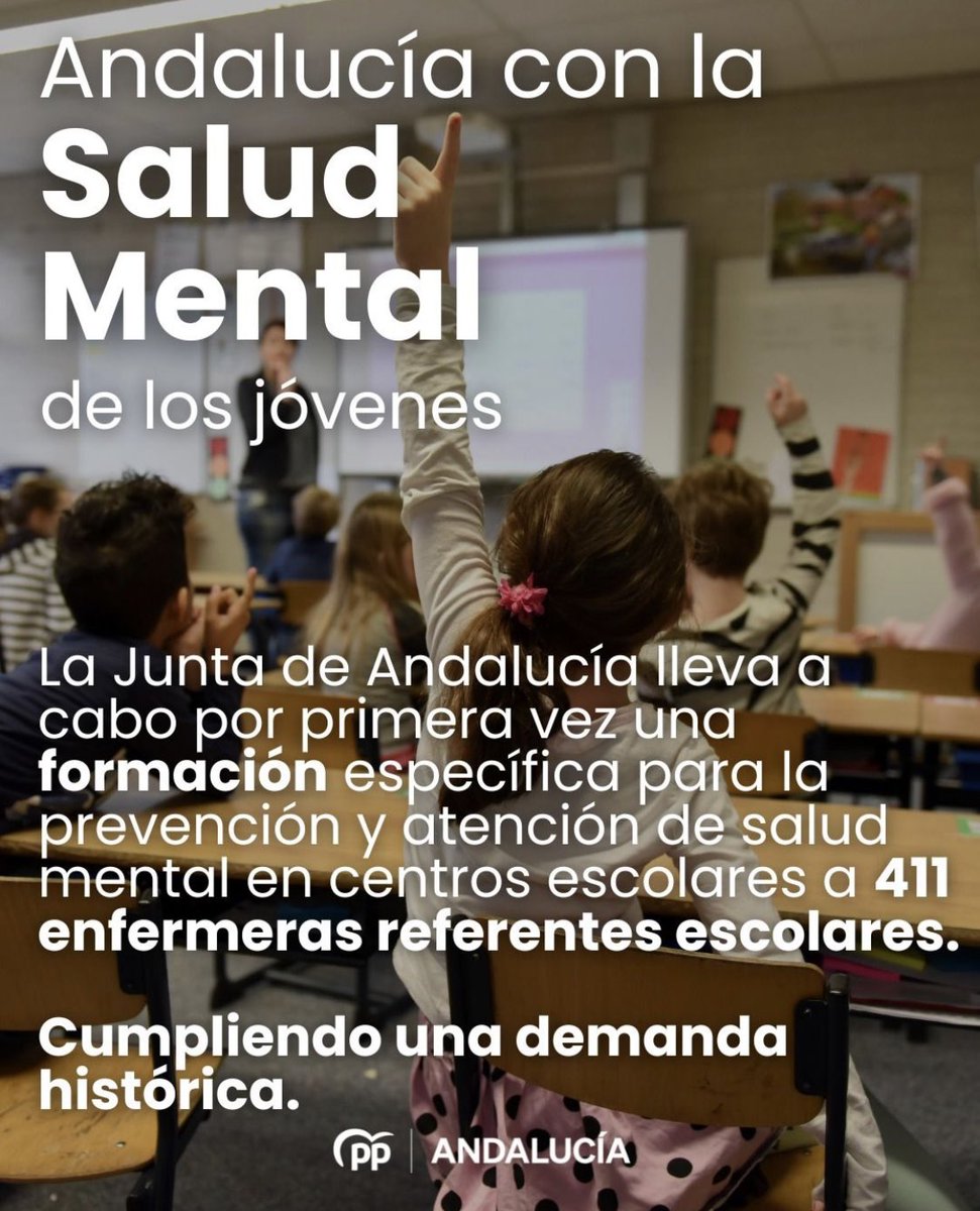 Claro ejemplo de como la #SaludMental se ha convertido en instrumento de MANIPULACIÓN POLÍTICA 

🆘 Un curso online básico a enfermeras escolares (generalistas) no es suficiente como estrategia para la Promoción de la  #saludmental y Prevención de afecciones de SM

👇🏽👇🏽👇🏽👇🏽👇🏽👇🏽👇🏽