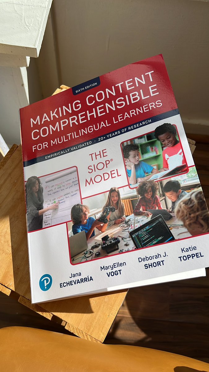 Doing some prep work for our upcoming SIOP training with <a href="/NKCESKids1st/">NKCES</a> <a href="/NKCESELProgram/">EL Program at NKCES</a> and am loving the emphasis of the book on “academic language is a second language are for all learners” We are truly all language learners! Come join us on October 26th 2-6 PM at NKCES!
