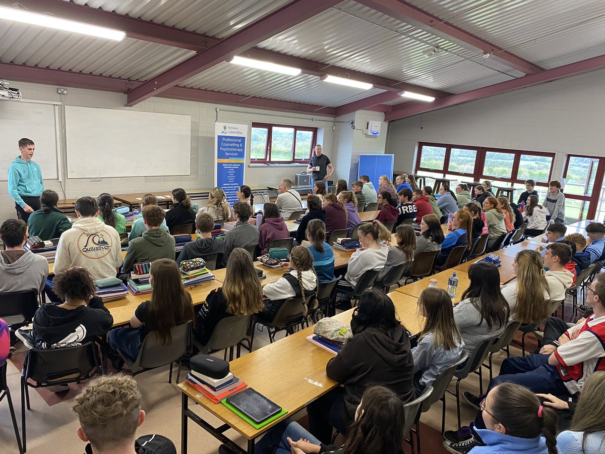 A visit to <a href="/ScoilPol/">Scoil Pól, Kilfinane</a> today we would like to thank the, 4th and 6th years and teachers, for having us today, great engagement with everyone that was involved.  

Great to see the school’s are getting us to do the drug and mental health awareness talks.