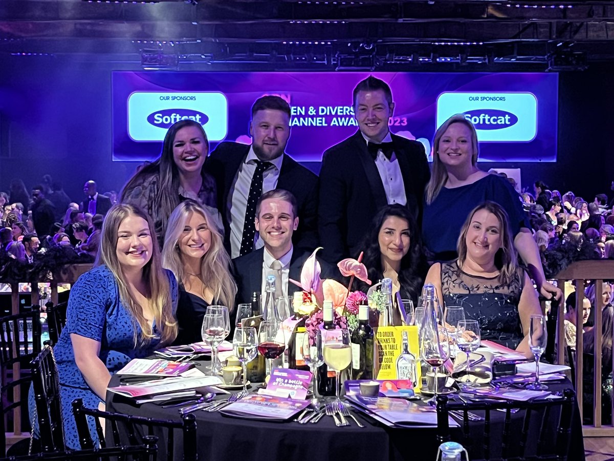 Team Comms-care and <a href="/IngramMicroInc/">Ingram Micro</a> at the <a href="/CRN_UK/">CRN UK</a> Women &amp; Diversity in Channel Awards 2023! 🎉 #WomeninChannel23