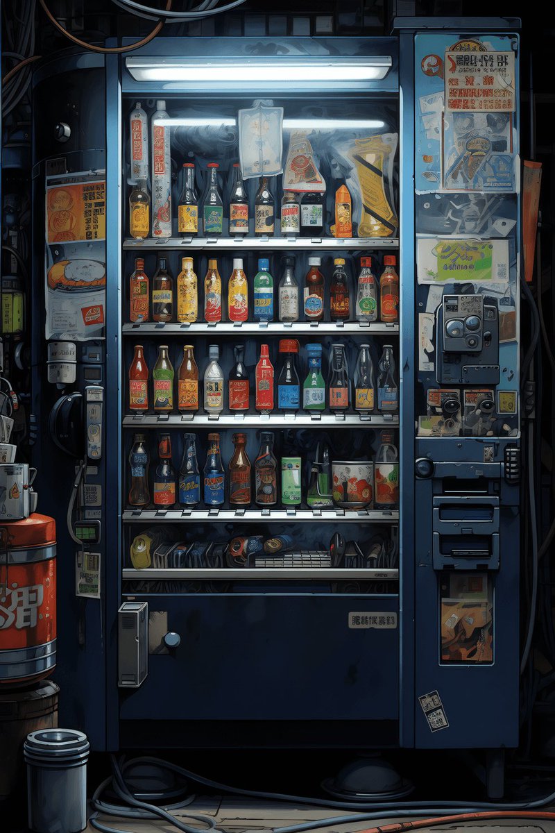 The long-awaited Vending Machines by <a href="/javpixel_art/">Javpixel</a> are finally here!

Never knew these machines are this fun to look at.

I was able to roll one with a sticker. 

Collection: opensea.io/collection/ven…