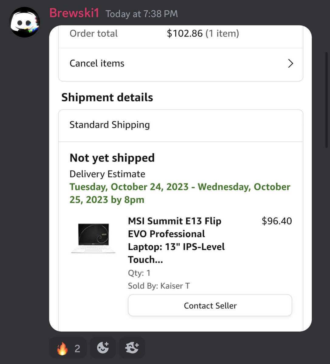 ProfitHaven_'s tweet image. PRICE ERROR ON AMAZON 

MSI LAPTOP RETAILING FOR 1k+
WE GOT THEM FOR $96 

WILL IT SHIP? 
Yes only in RP

Like and retweet we will slide you a free membership.