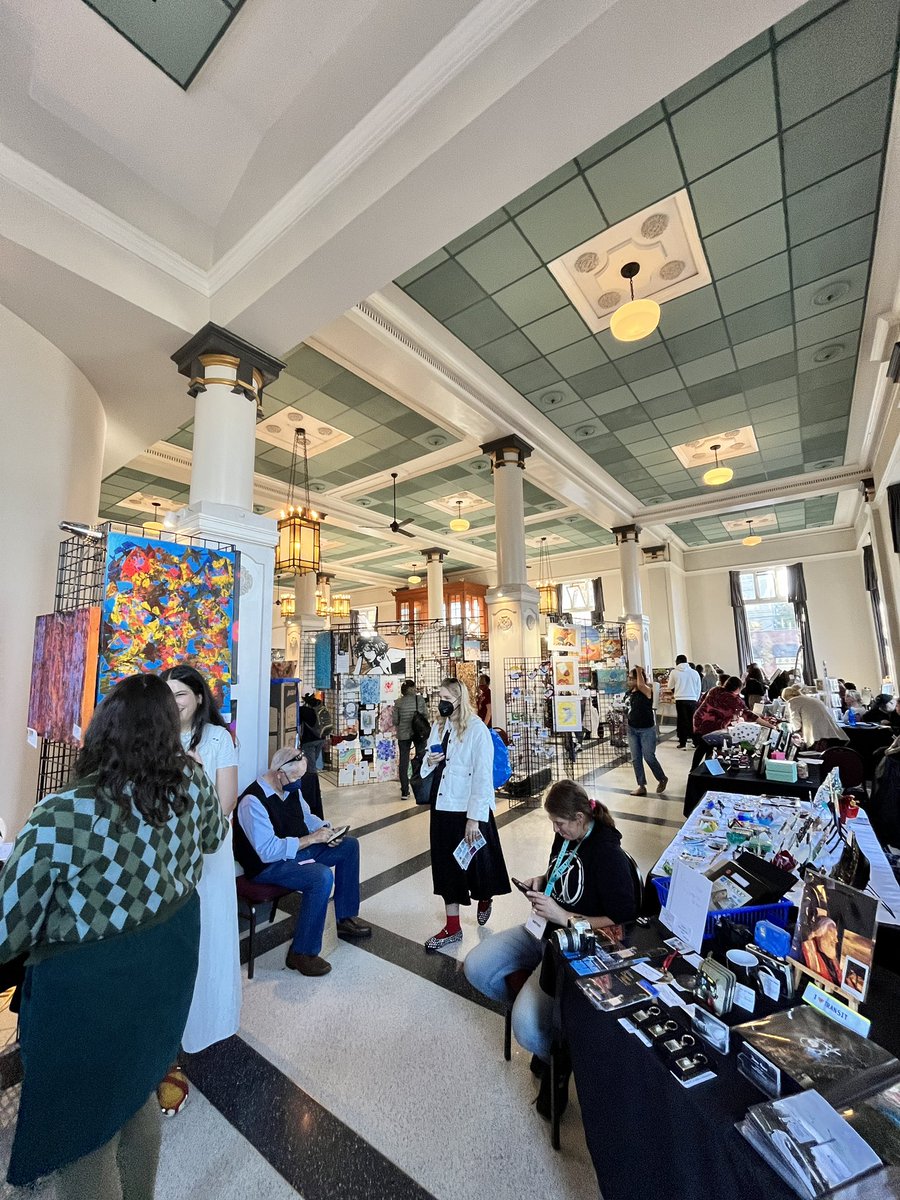 InclusionBC's tweet image. A few highlights from the annual @posAbilitiesCA Inclusion Art Show at Heritage Hall, co-produced with @OpenDoorGroup 
#outsiderart #disabilityarts