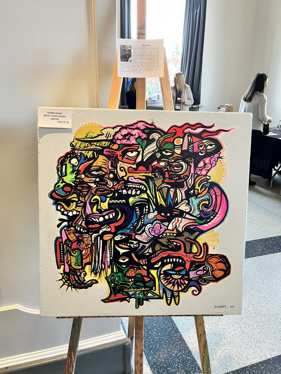 InclusionBC's tweet image. A few highlights from the annual @posAbilitiesCA Inclusion Art Show at Heritage Hall, co-produced with @OpenDoorGroup 
#outsiderart #disabilityarts