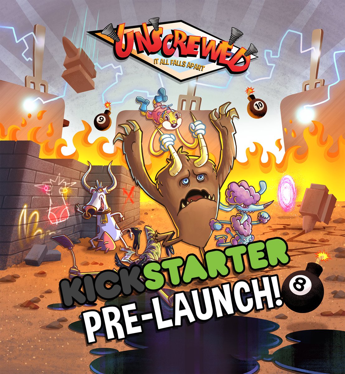🔥Our Pre-Launch page is up on Kickstarter!

kickstarter.com/projects/meanh…

This is a huge step towards launch, and I'm stoked to be here. Please go take a look at the page,  hit "Notify me on launch" and spread the word!
#boardgames #kickstarter #unscrewed