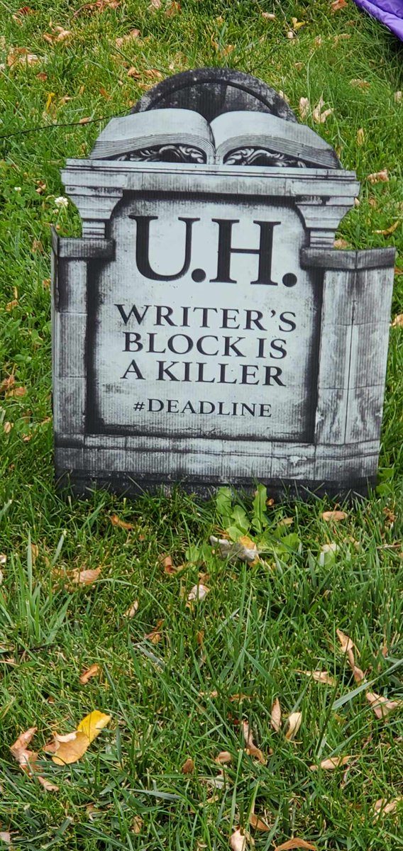 #FantasyIndiesSpooktober
Hosts; <a href="/ChesneyInfalt/">Chesney Infalt</a> <a href="/LydiaVRussell/">Lydia V Russell</a>

I found the perfect tombstone for me.