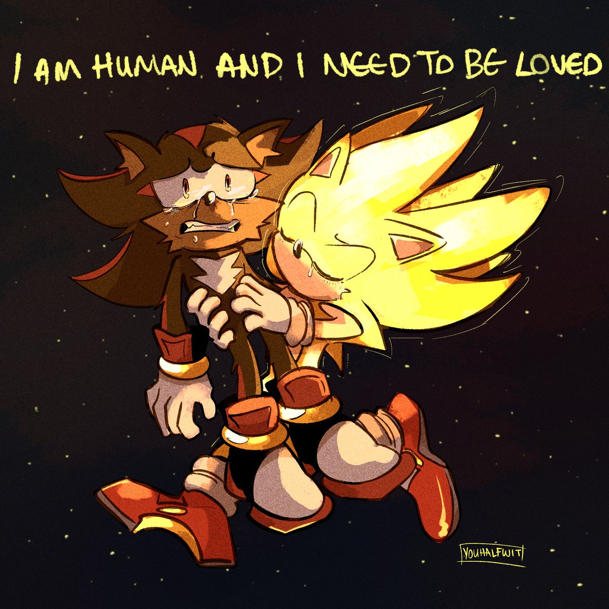 Lucía Ship Art!🇦🇷 on X: HC Sonadow: Shadow likes Sonic's