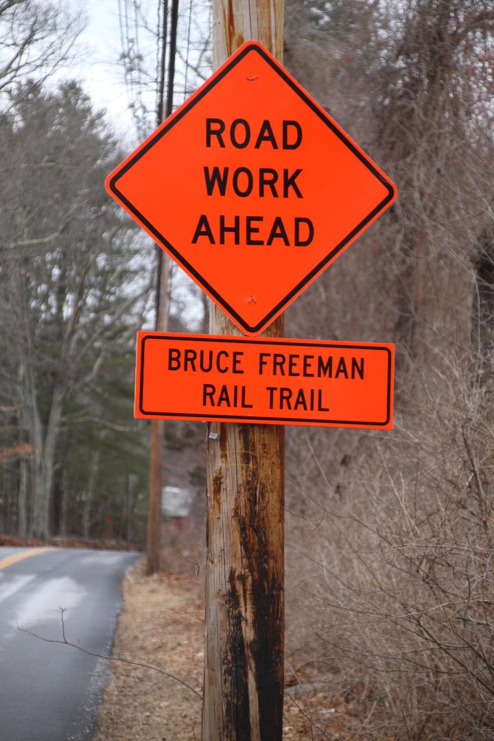 Many people are excited to see pavement on the Bruce Freeman Rail Trail in Sudbury. PLEASE BE AWARE that this is still an active construction zone under the control of the contractor, and you should not use  the trail until it is completed (anticipated to be later next year).