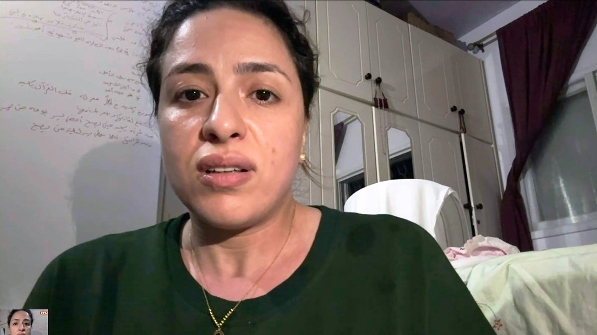 CP24's tweet photo. 'Just so much terror': Toronto mother of 2 living in Gaza desperate to be evacuated amid Israel-Hamas war https://t.co/fa27FzUKYI https://t.co/zTjd6KU1fF