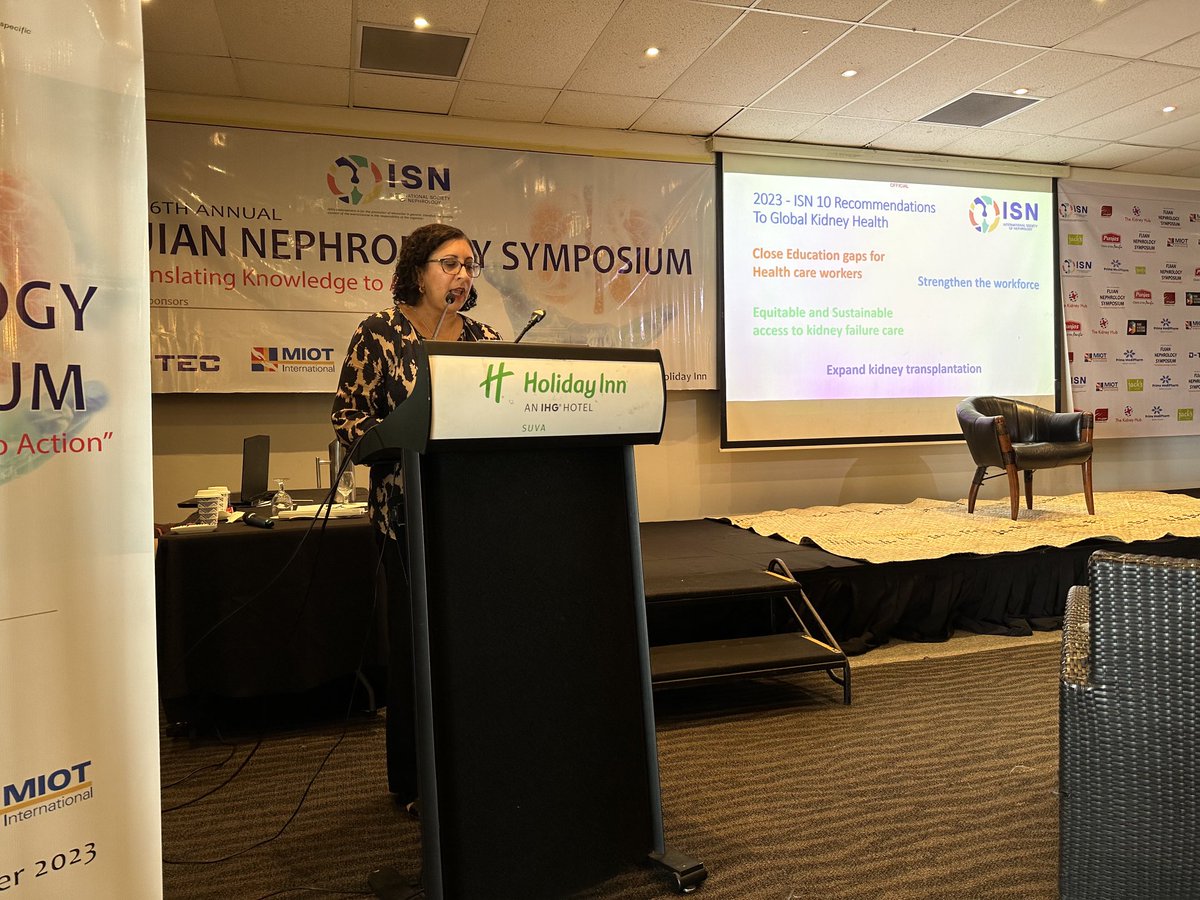 KrishnanAmrish's tweet photo. A/Prof ⁦@shilpa_jes⁩ on #KidneyHealth Policy at the 6th Annual Fijian Nephrology Symposium. Sharing valuable recommendations from ⁦@ISNkidneycare⁩ #ThisIsISN #NephrologyFiji https://t.co/IQaPMYSUzY