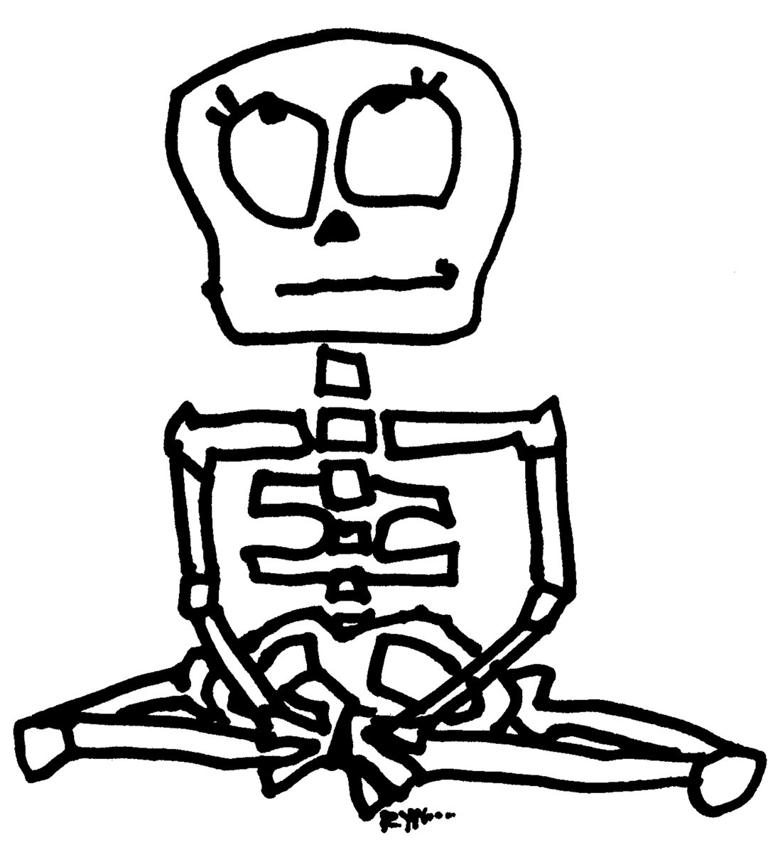 Rynski's tweet image. I just added a new design to my shop! Rynski.threadless.com/designs/skelet… #artistshops