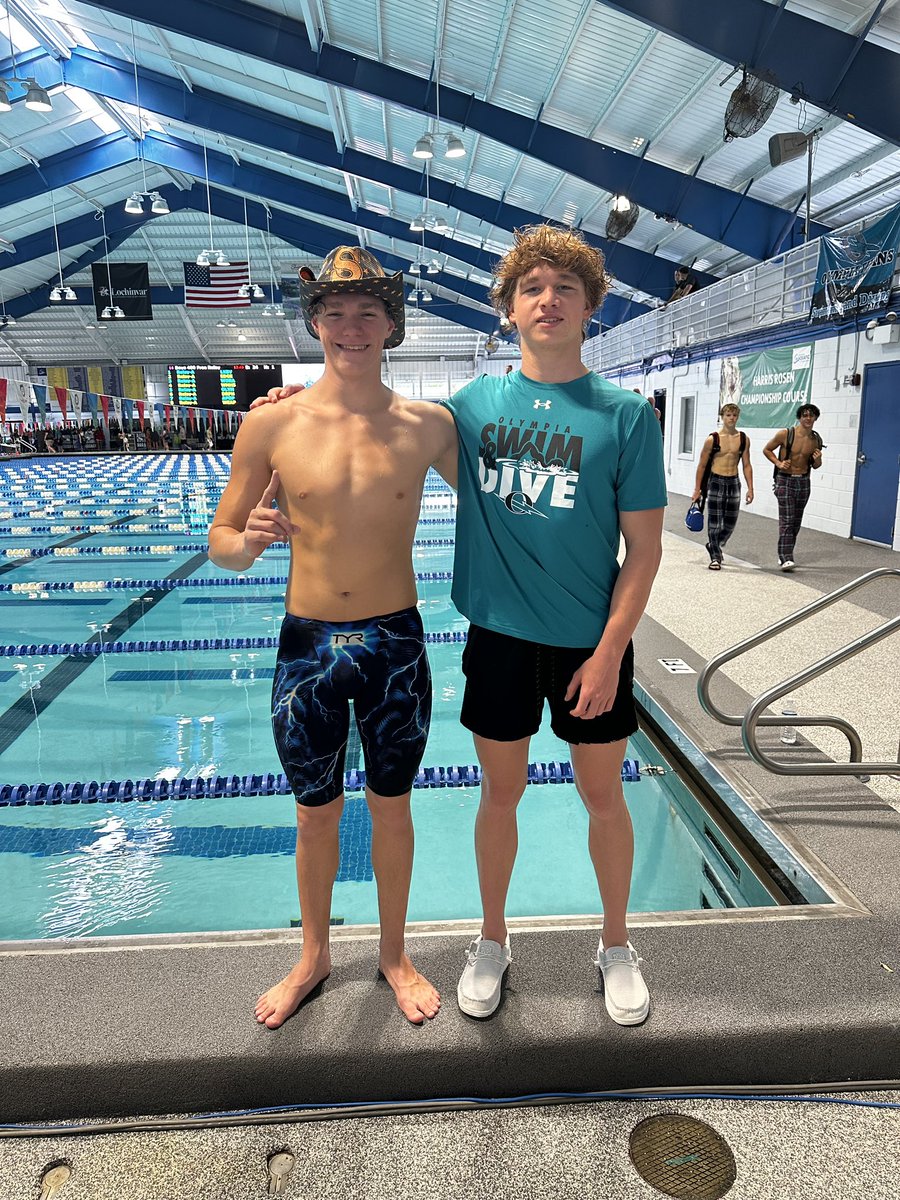 OTSwimnDive's tweet photo. Metro Champions !! 
100 and 200 Free 
Tristan Bonnet-Eymard 
100 Breaststroke
Ethan Hodson(love that hat) https://t.co/qqlLyh5f6C