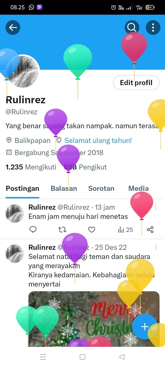 Rulinrez's tweet photo. Eh ada balonn https://t.co/k2i63p6LUc