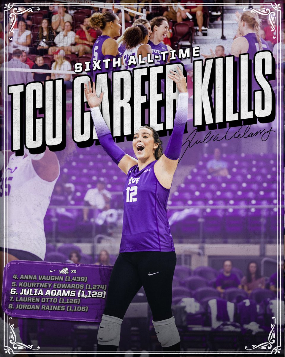 Cementing herself as one of the TCU greats 🫡 #GoFrogs | #OneWay