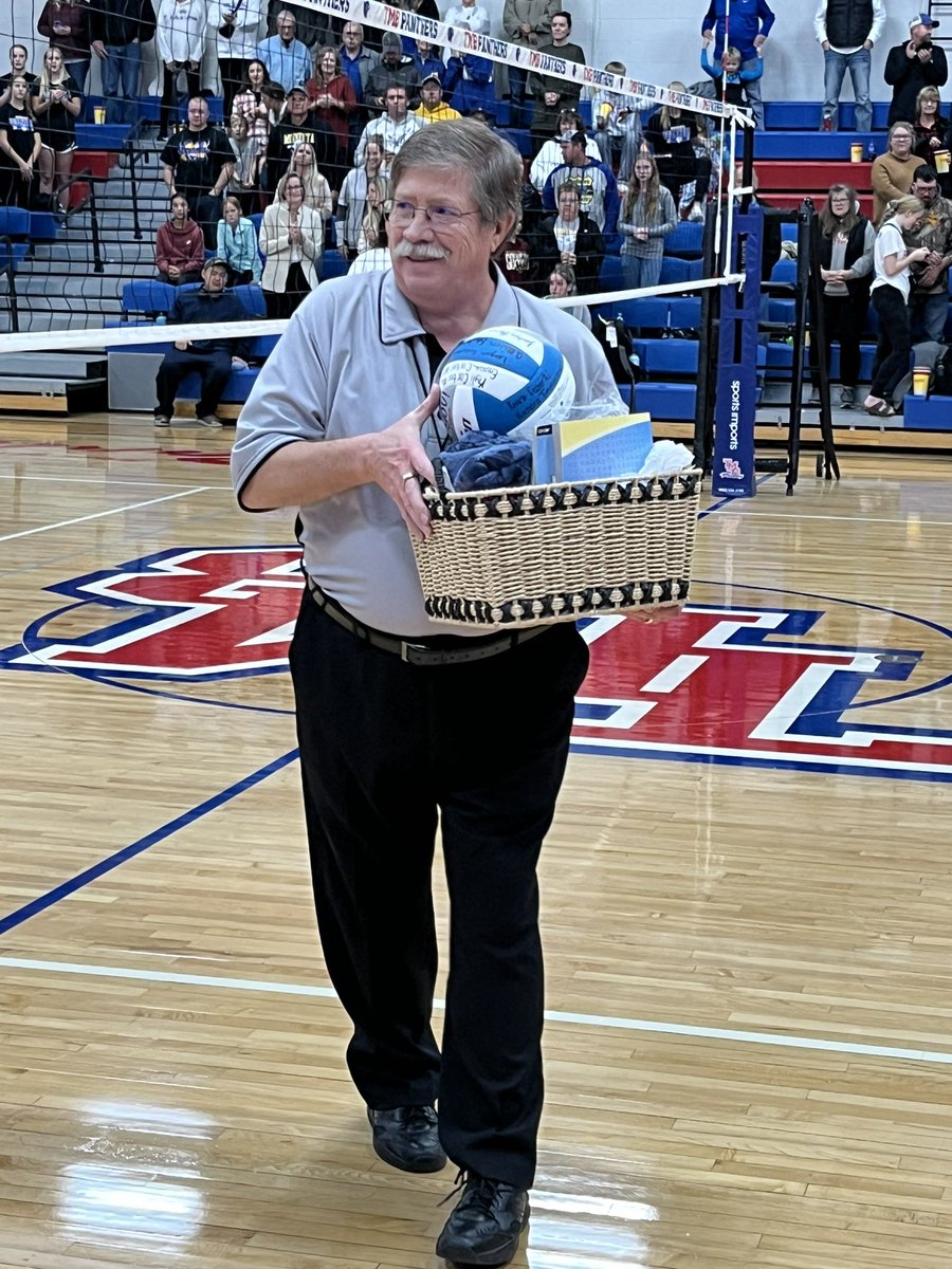 TMBPanthers's tweet image. A special Thank You to Robbie and Doug Goodmund on their years of officiating Volleyball.  Robbie 41 years and Doug 50 years.  Enjoy retirement.  @MSHSLjohn