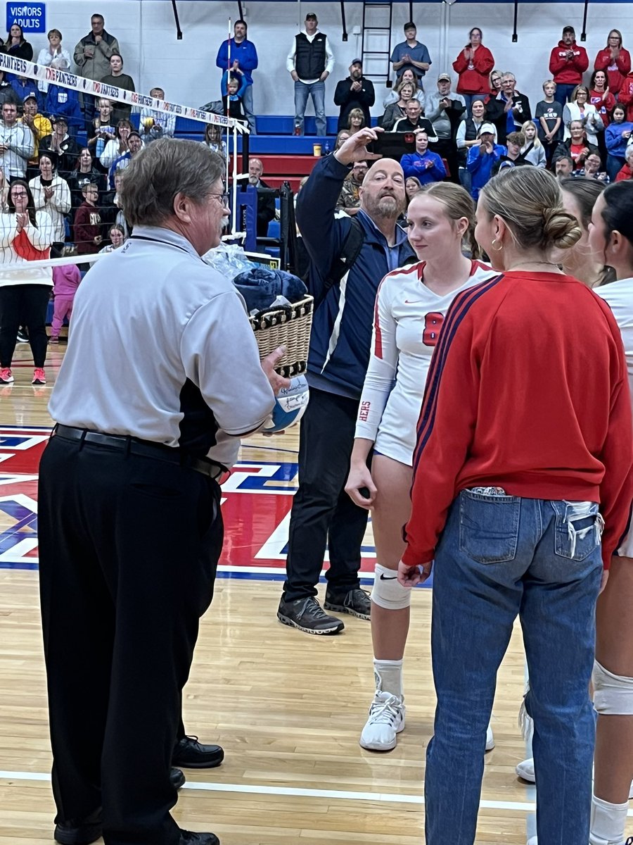 TMBPanthers's tweet image. A special Thank You to Robbie and Doug Goodmund on their years of officiating Volleyball.  Robbie 41 years and Doug 50 years.  Enjoy retirement.  @MSHSLjohn