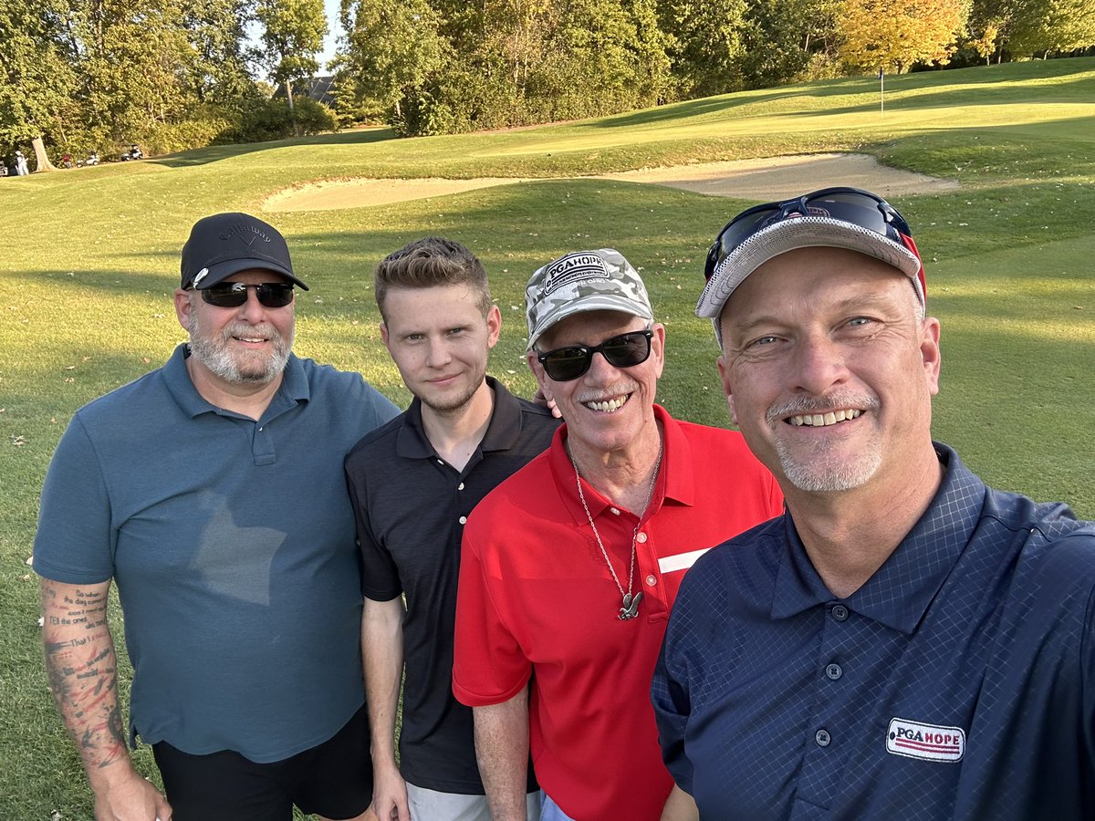 PGABearcat's tweet photo. Great day for first @SouthernOhioPGA HOPE Cup!  Thank you to all our veterans, professionals, and Section Staff for a fun day!  @SOPGAREACH @PGA @KenwoodCC @TaylorMadeGolf https://t.co/sjrVk79yQt