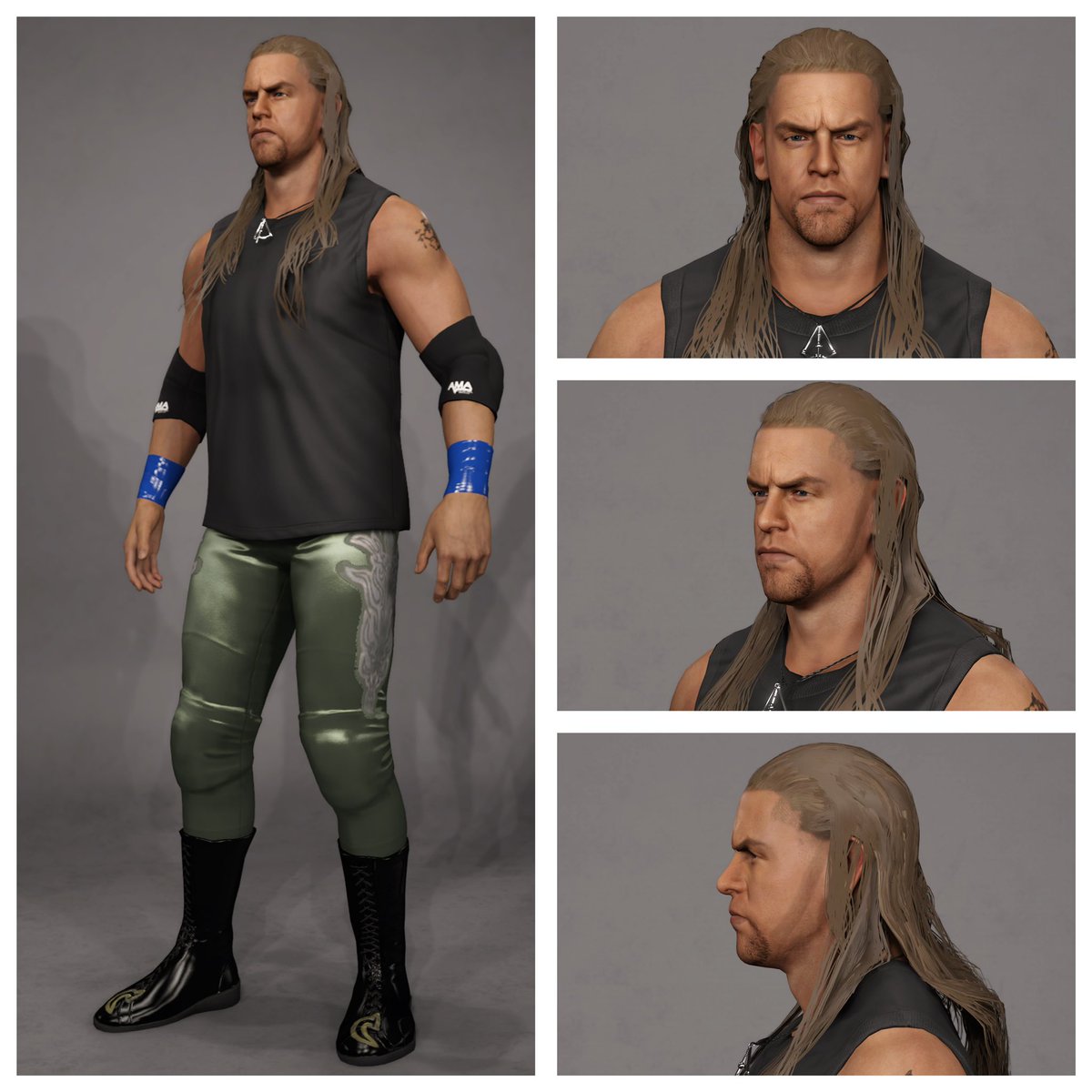 JKnife313's tweet photo. 2000/2001 Christian (4 attires) is now also uploaded to CC.
tags:
JackieKnife313
Christian
2000s
* Face texture by kaaalua/WhatsThe Status
* Tights/shirt logos by GameVolt
#wwe2k23
#christian
#jayreso
#edgeandchristian
#wwf
#wwe
#wwfattitude
#ruthlessaggression
#wwegames https://t.co/kk122KCY4S