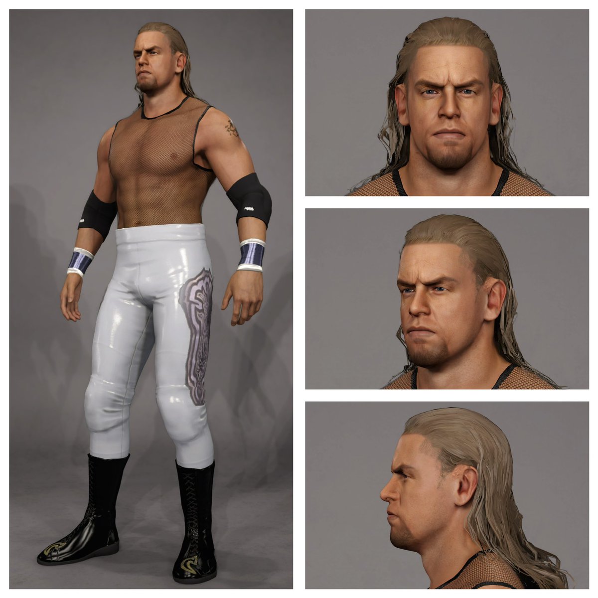JKnife313's tweet photo. 2000/2001 Christian (4 attires) is now also uploaded to CC.
tags:
JackieKnife313
Christian
2000s
* Face texture by kaaalua/WhatsThe Status
* Tights/shirt logos by GameVolt
#wwe2k23
#christian
#jayreso
#edgeandchristian
#wwf
#wwe
#wwfattitude
#ruthlessaggression
#wwegames https://t.co/kk122KCY4S