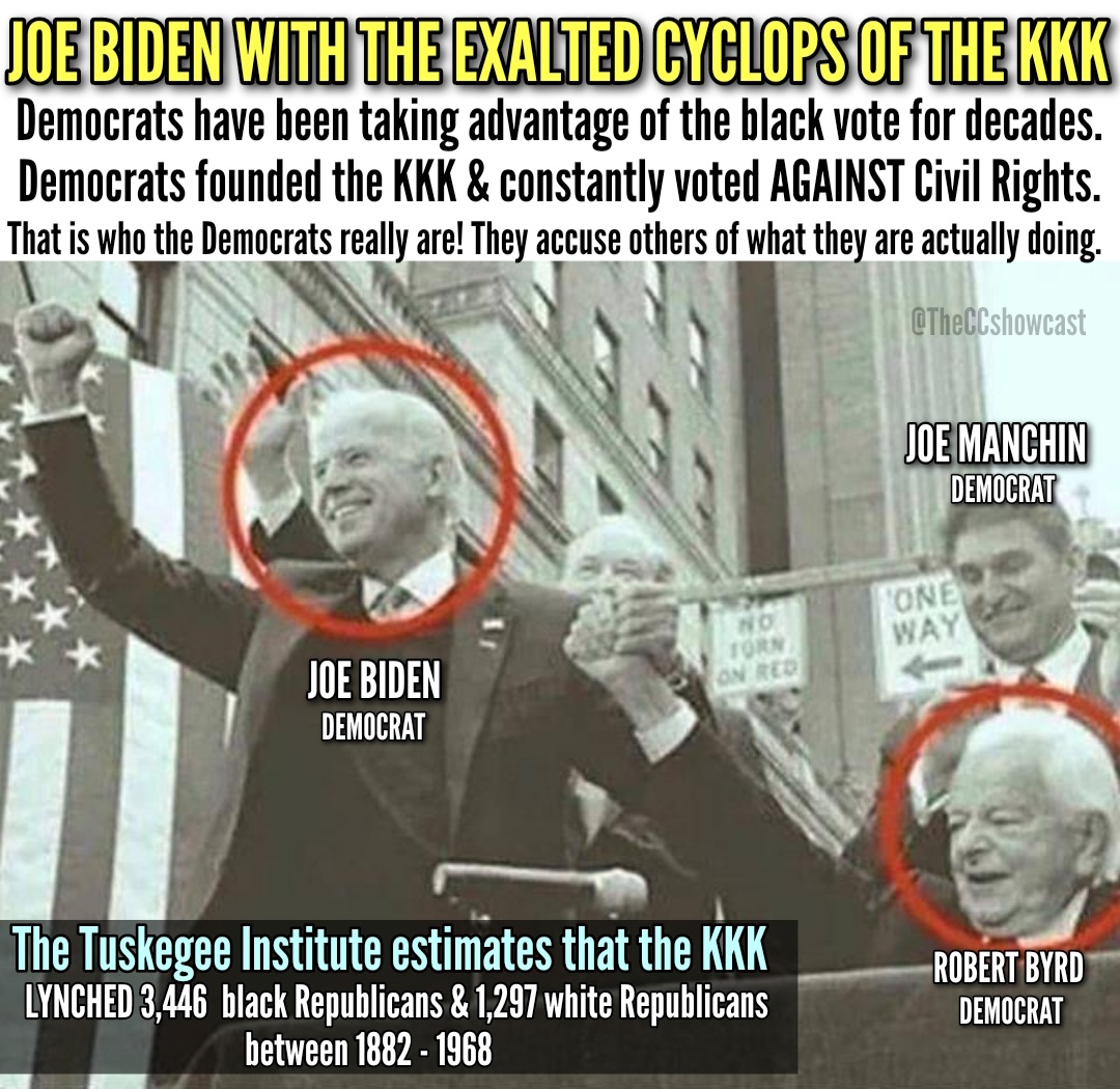 @BidenHQ White Nationalist? 🤣🤣🤣 I LOVE the fact that Democrats continue to show the American people who they are. By tue way, we ALL know who the 'White Nationalist' is. Here is Joe Biden with the Exalted Psyclops of the KKK Robert Byrd. Joe Biden also gave Robert Byrd's eulogy. 👇