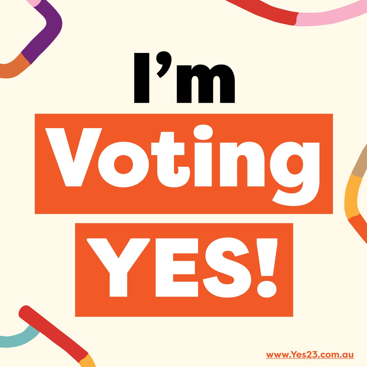 You're a trusted voice amongst your family and friends.

Whether you've already voted, or are heading to the polls tomorrow, share this post to show your support for the Voice!

#yes23