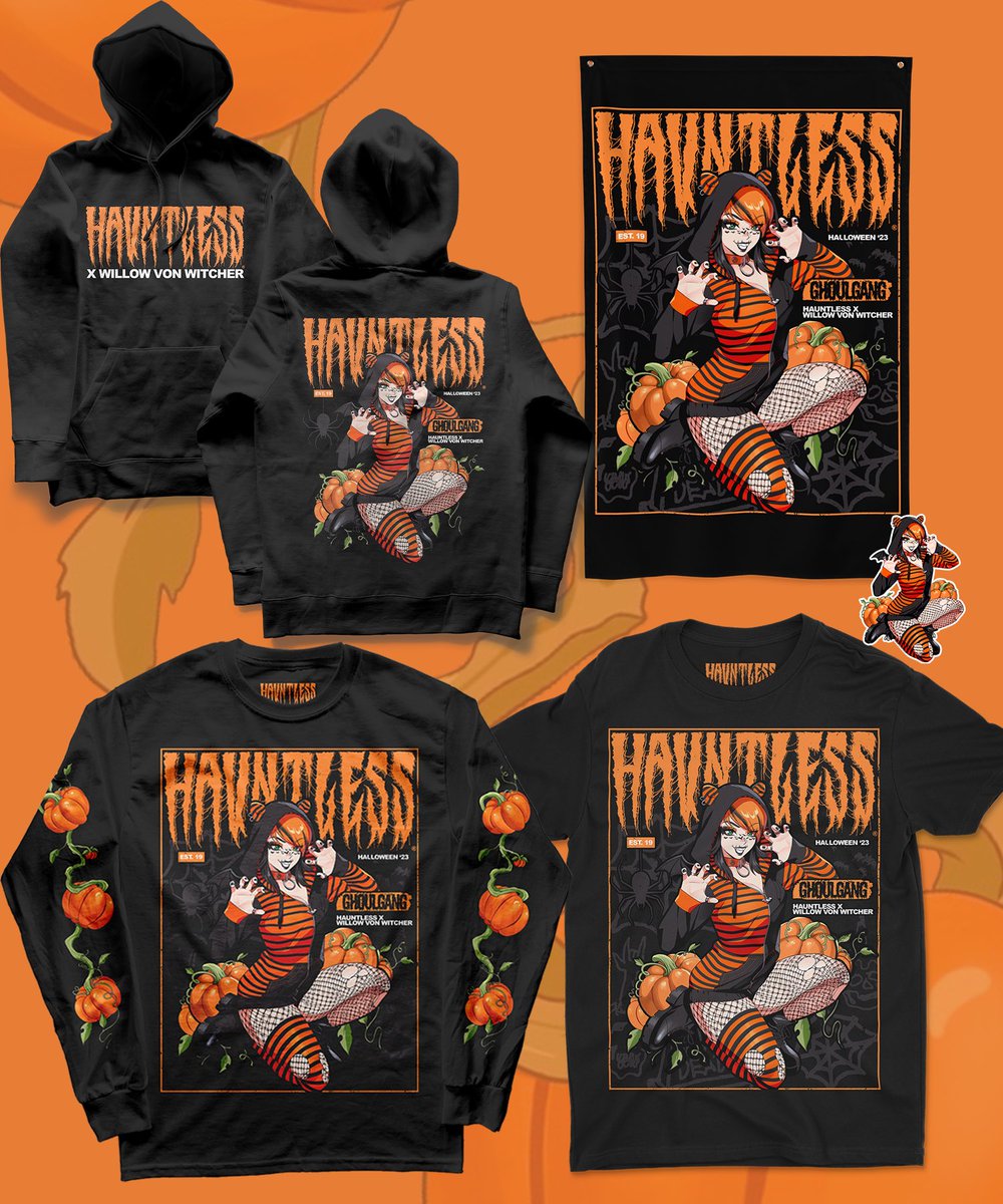 HAUNTLESS X WILLOW VON WITCHER 🎃🖤

This new super Halloween themed drop is up now! 7 new items including a women’s tee!

🎃🖤🎃🖤🎃🖤🎃🖤🎃🖤🎃🖤

#halloween #hauntless #alternativefashion #collab #anime