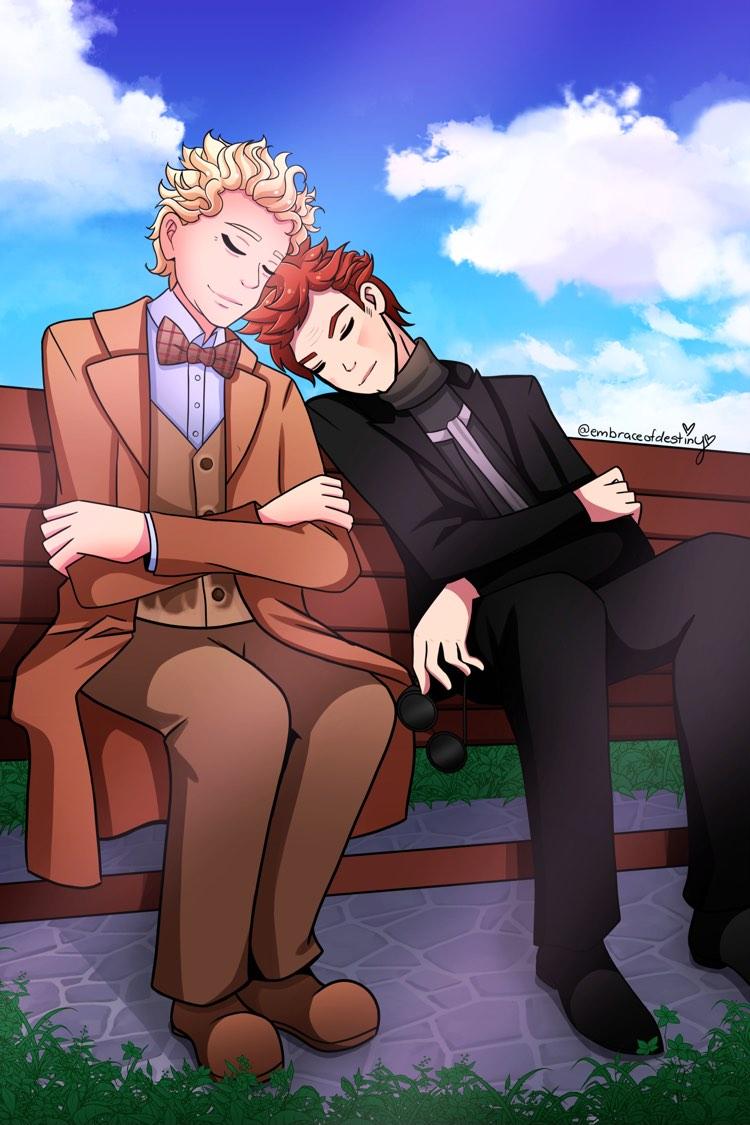 EmbraceArt's tweet photo. @smol_ghosts I've become very obsessed with Good Omens lately so my art reflects that https://t.co/AgqaREySyr