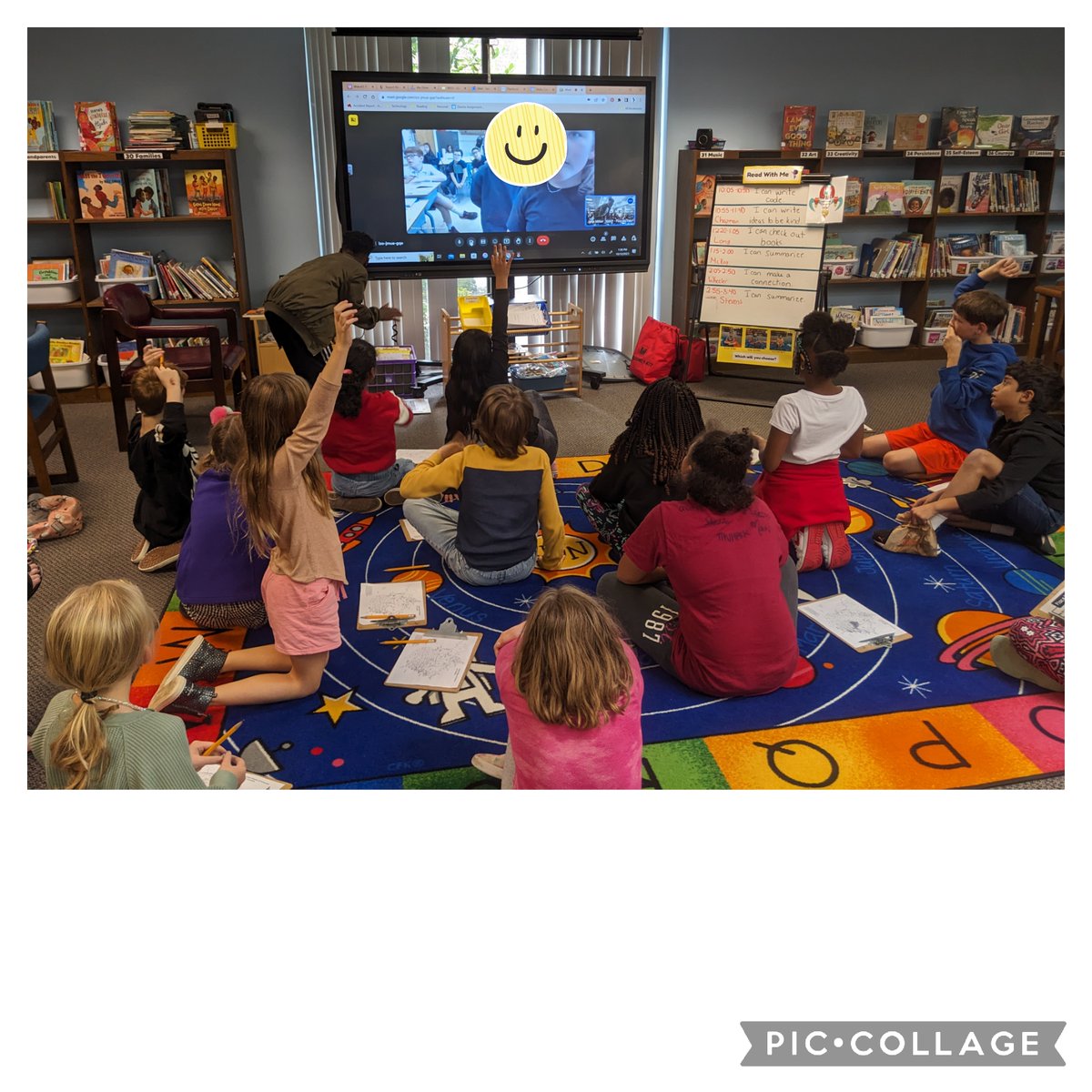 4th graders used a Mystery Meet to introduce themselves to our #GRA23 partners in Canada.  We look forward to discussing Future Hero with them. <a href="/FuquayVarinaES/">FVES</a> <a href="/FVES_AP/">Fuquay-Varina ES</a>  <a href="/wcpssdll/">wcpssDLL</a>