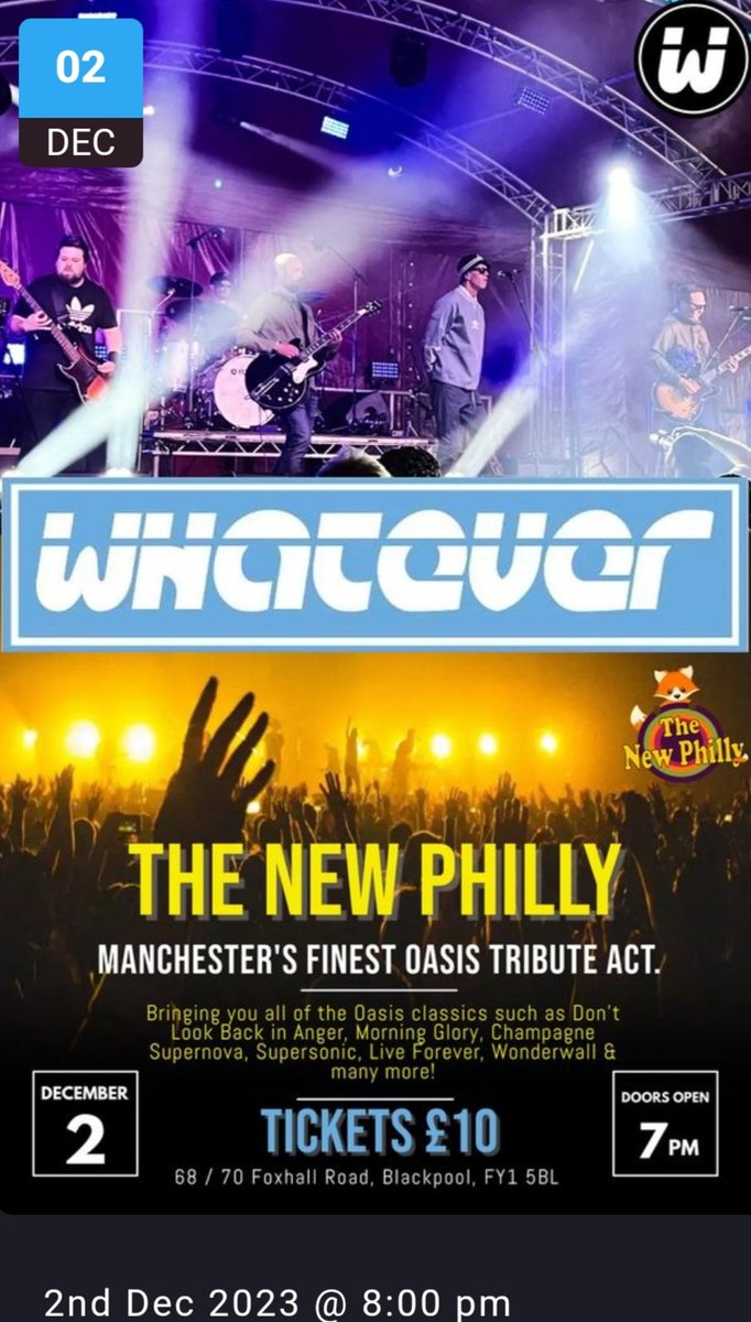 Whatever Oasis Tribute tweet media