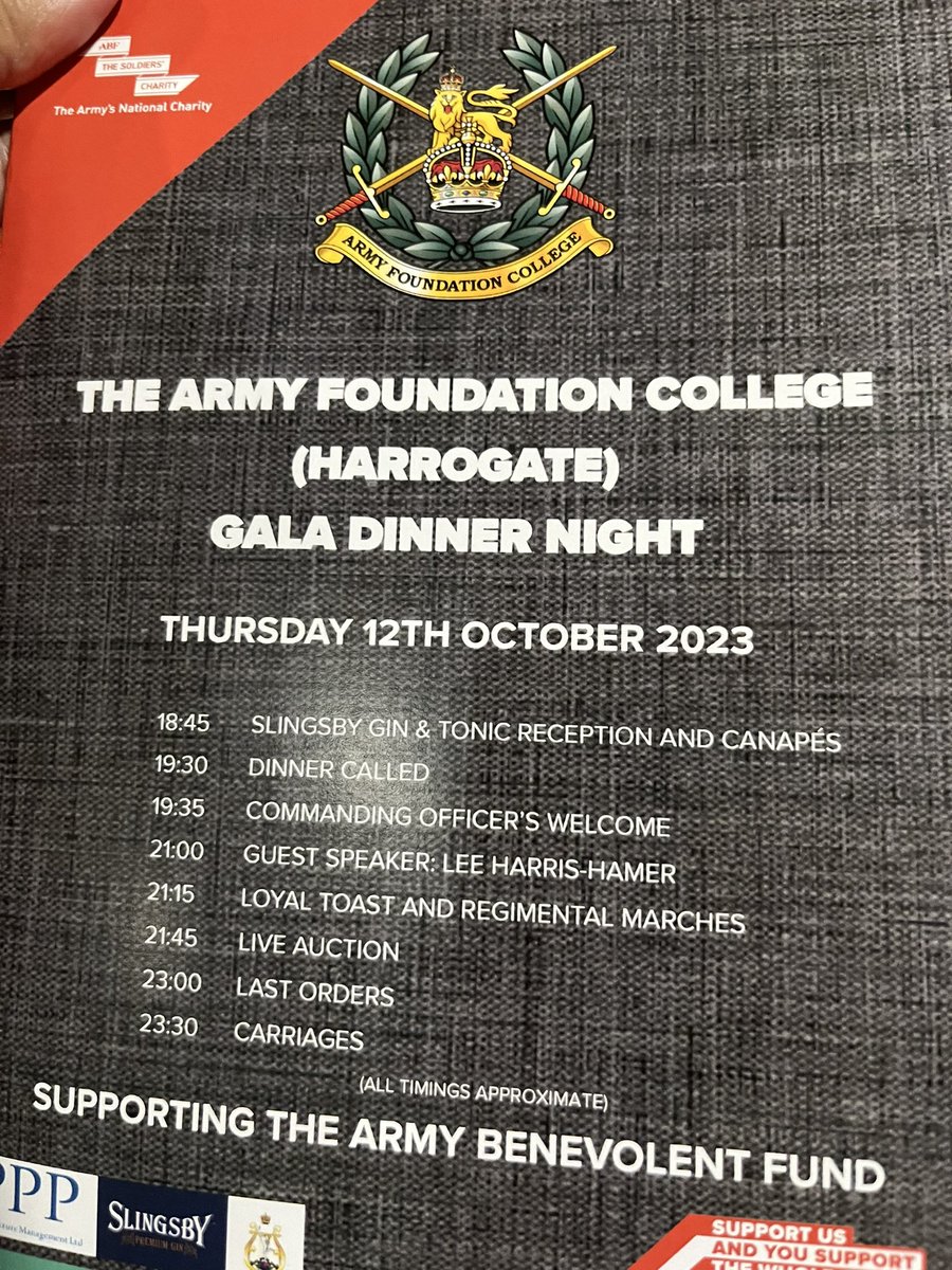 Thank you @Soldierscharity for the wonderful night at AFC Harrogate at their gala night tonight. Lovely to be joined by @supportthewalk, @AdaptGrandSlam and Alie Salford as our wonderful guests! @Madelene_SG @ShaneSmith_Law @SlaterGordonUK #supportingourarmedforces