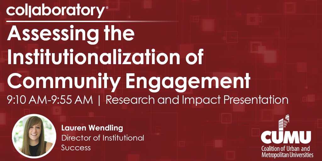 We look forward to seeing colleagues at the next week's 2023 <a href="/Metropolitan/">jornal metropolis mg</a> Annual Conference! Lauren Wendling, Director of Institutional Success, will be presenting research on institutionalizing community engagement. #HigherEd #CommunityEngagement cumuonline.org/cumu-annual-co…